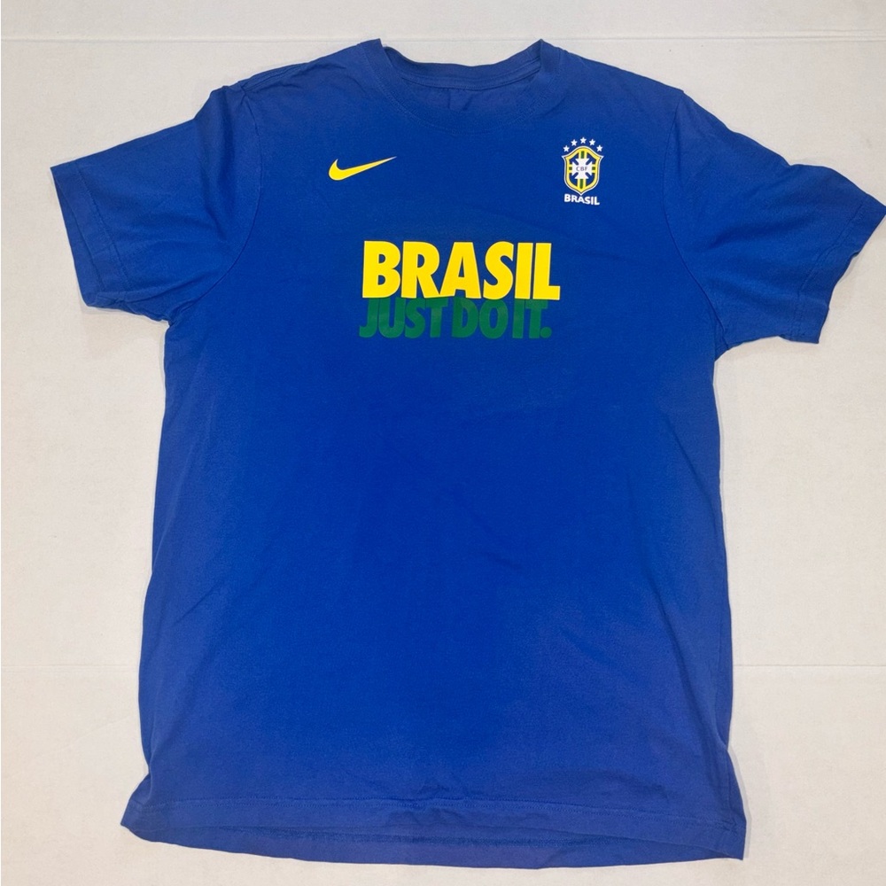 Nike Brasil “Just Do It.” Brazil National Team Tee crest Men’s Slim XL World Cup - Picture 10 of 10